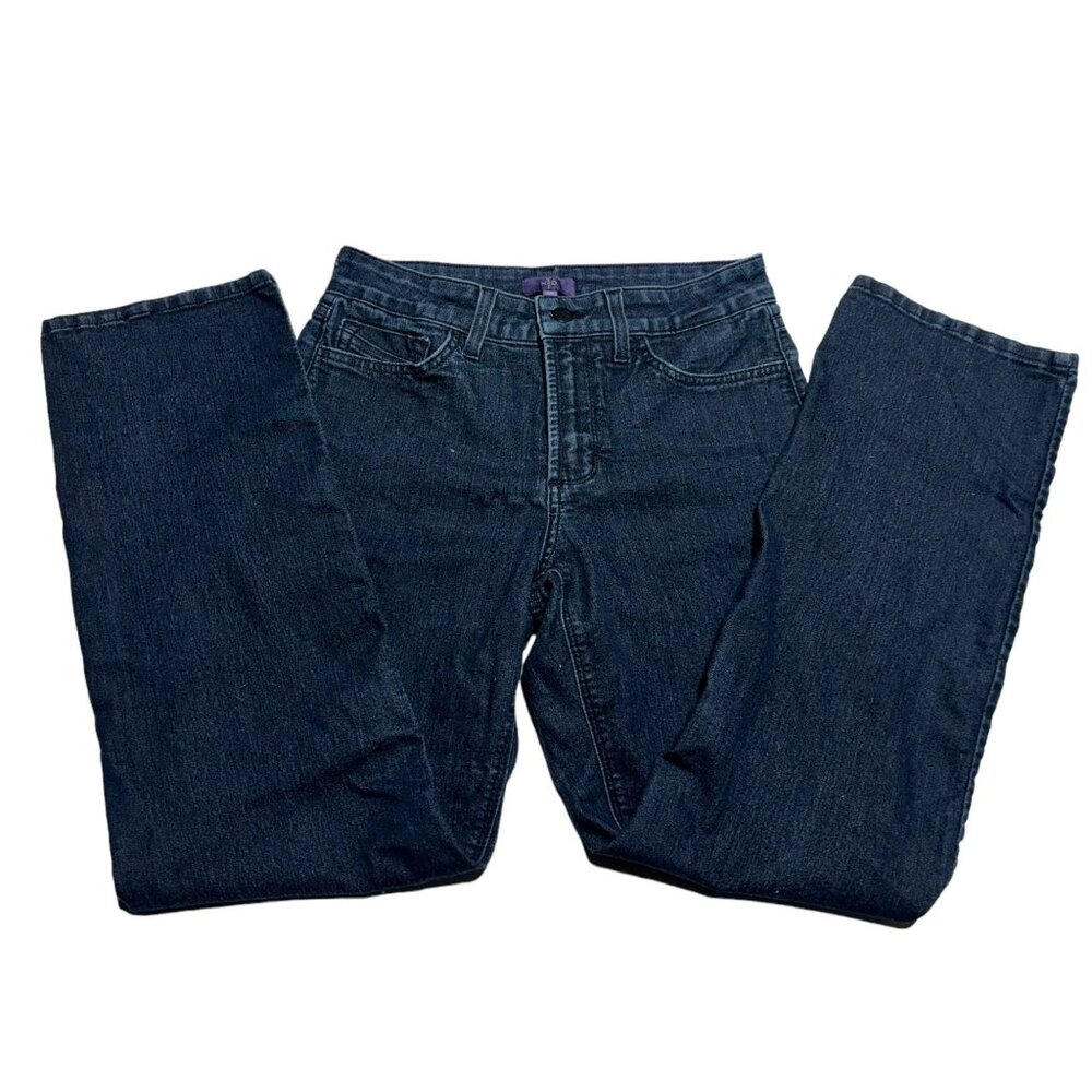 NYDJ Marilyn Straight Jeans Blue Size 6 Petite